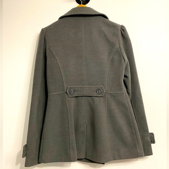 Grey Pea Coat - Picture 2 of 6